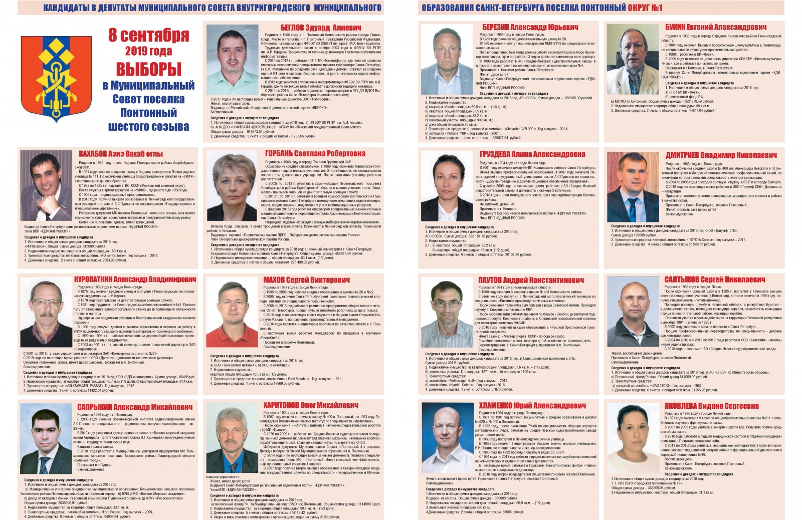 Списки кандидатов в депутаты